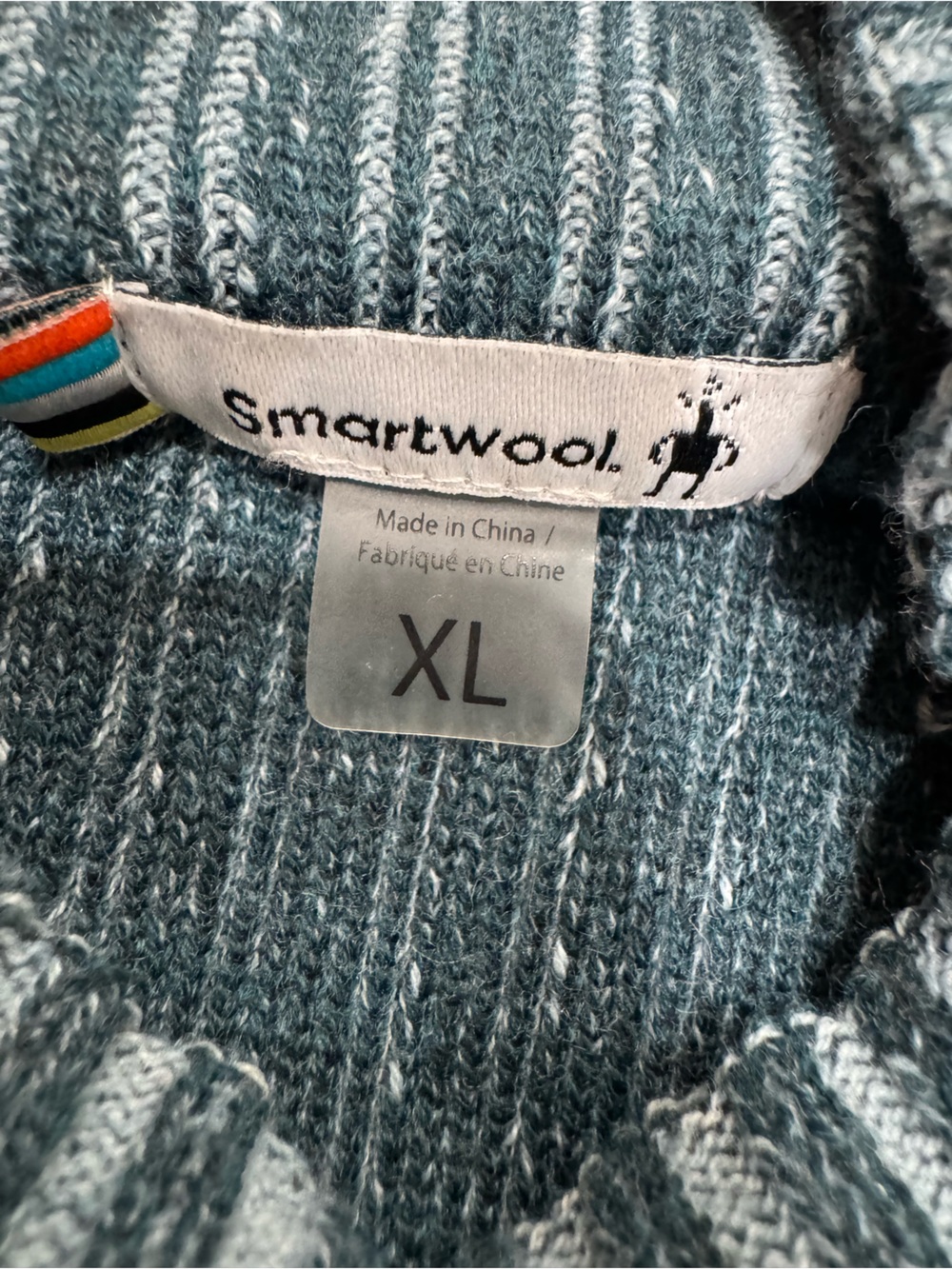 Smartwool Dacono Wool Blend Ribbed Knit Mock Neck Sweater Stretch Women's XL - Picture 4 of 11
